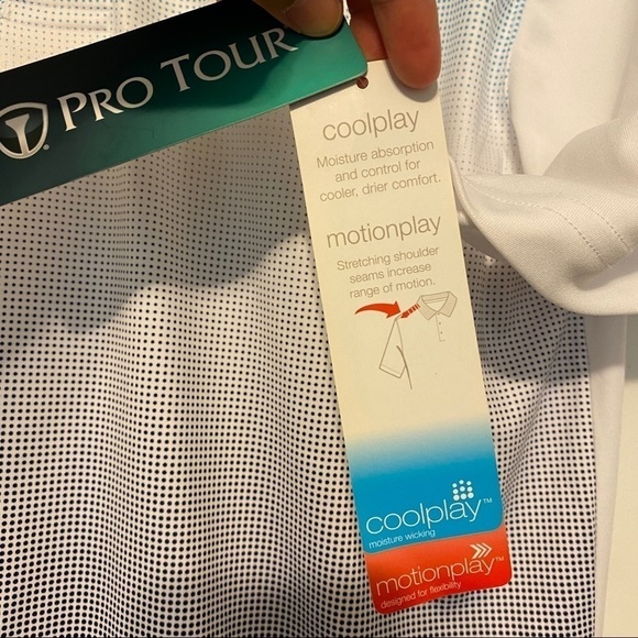 NWT PRO TOUR golf PGA breaker print POLO shirt size small - Picture 5 of 6